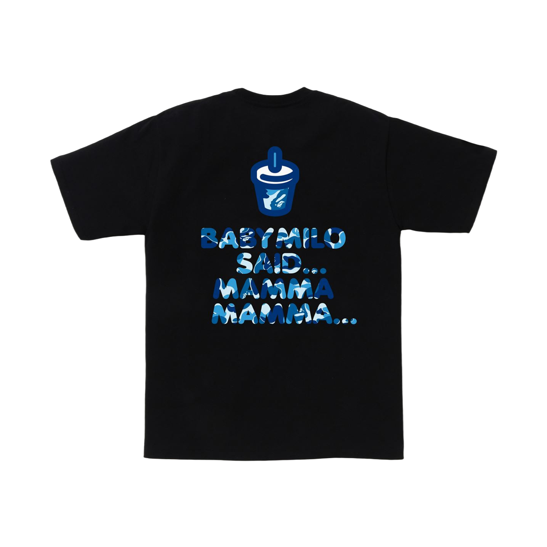 베이프 ABC 카모 베이비 마일로 쥬스 썸머 티셔츠 블랙 | BAPE | KREAM