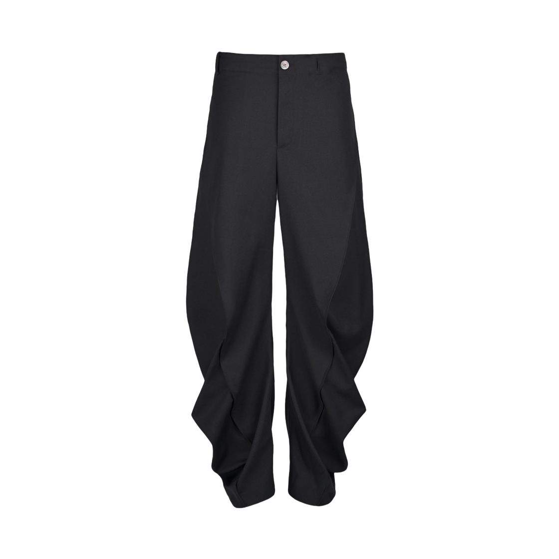 지용 킴 커브드 랩 트라우저 블랙(Jiyong Kim Curved Wrap Trousers Black)