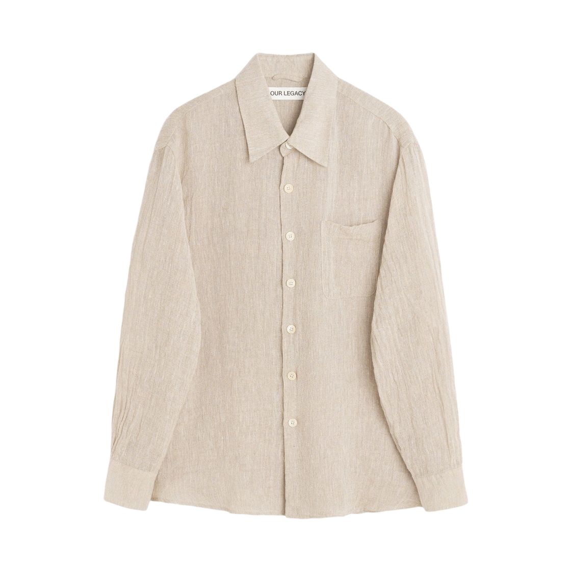아워레가시 셔츠 폴른 더스트 스파스 크레이프 위브(Our Legacy Above Shirt Pollen Dust Sparse Crepe Weave) - 1