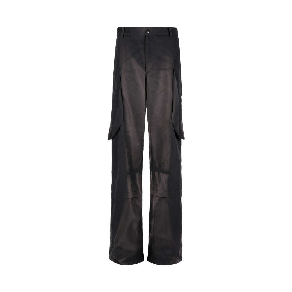 지용 킴 썬 블리치드 드레이프드 포켓 트라우저 블랙(Jiyong Kim Sun Bleached Draped Pocket Trousers Black)