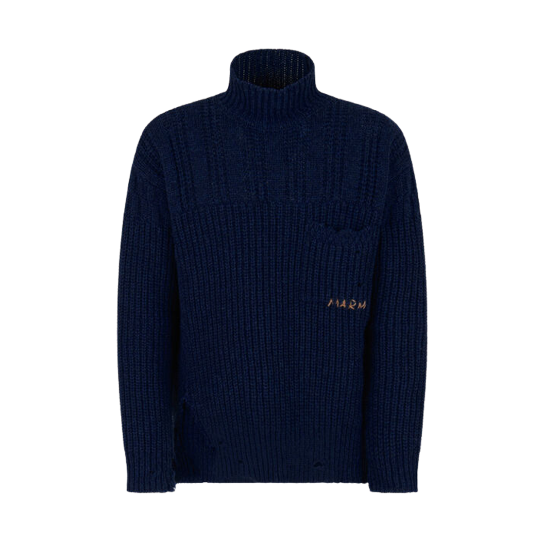 DVMG0054A0-UFW310-00B65 Marni Wool Dishevelled Effect Sweater Cornflower