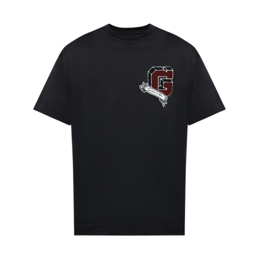 BM71MG3YPD-001 Givenchy College Cotton T-Shirt Black