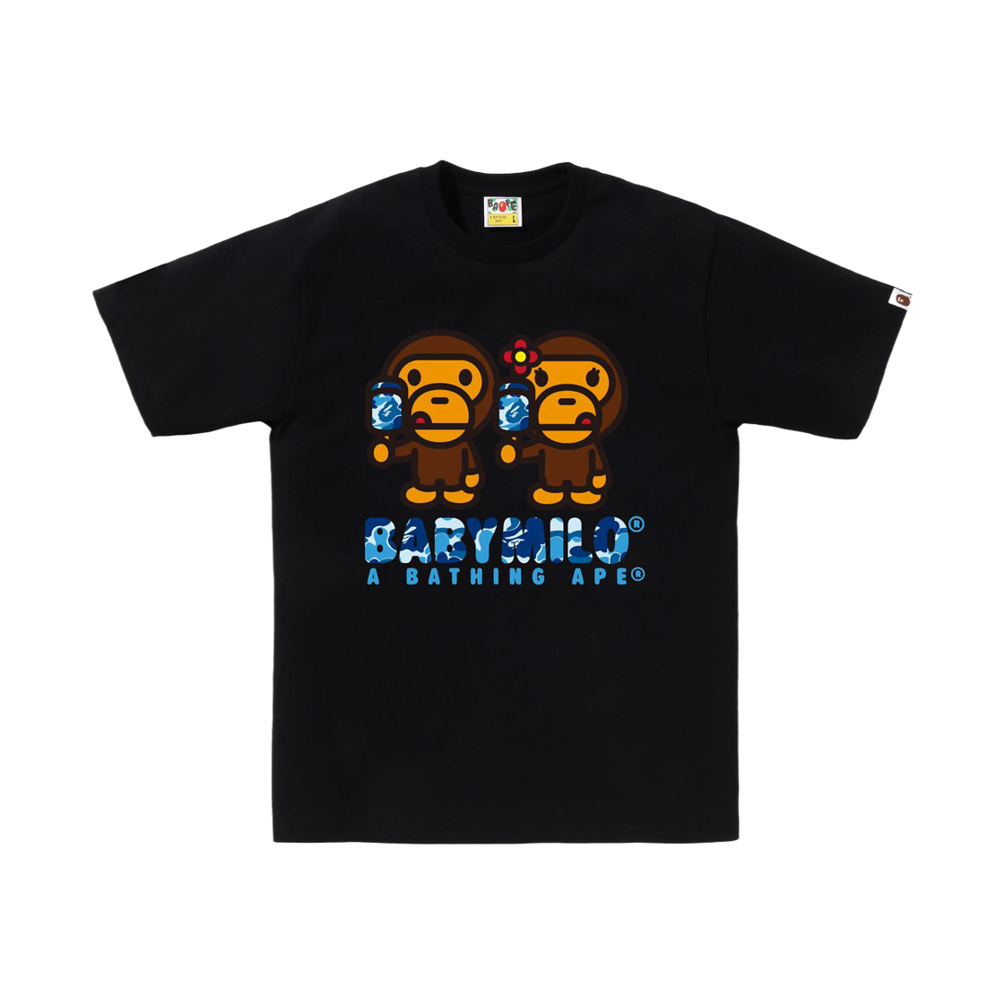 - BAPE ABC Camo Baby Milo Ice Pop Summer T-Shirt Black