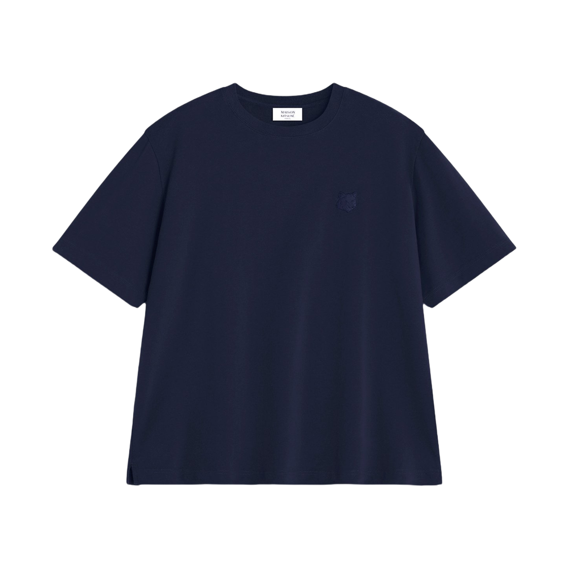 PM00109KJ0119-0413 Maison Kitsune Fox Head Oversize T-Shirt Classic Navy