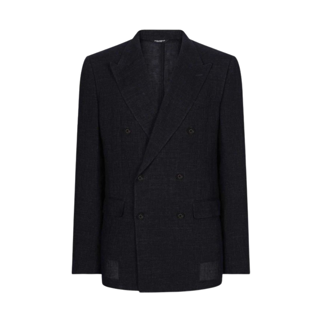 G2QS7THUMHJS8280 Dolce & Gabbana Double Breasted Linen Jacket Blue