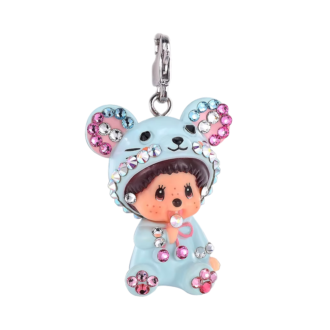 몬치치 쥐 몬치치 참 그레이(Monchhichi Mouse Monchhichi Charm Grey)