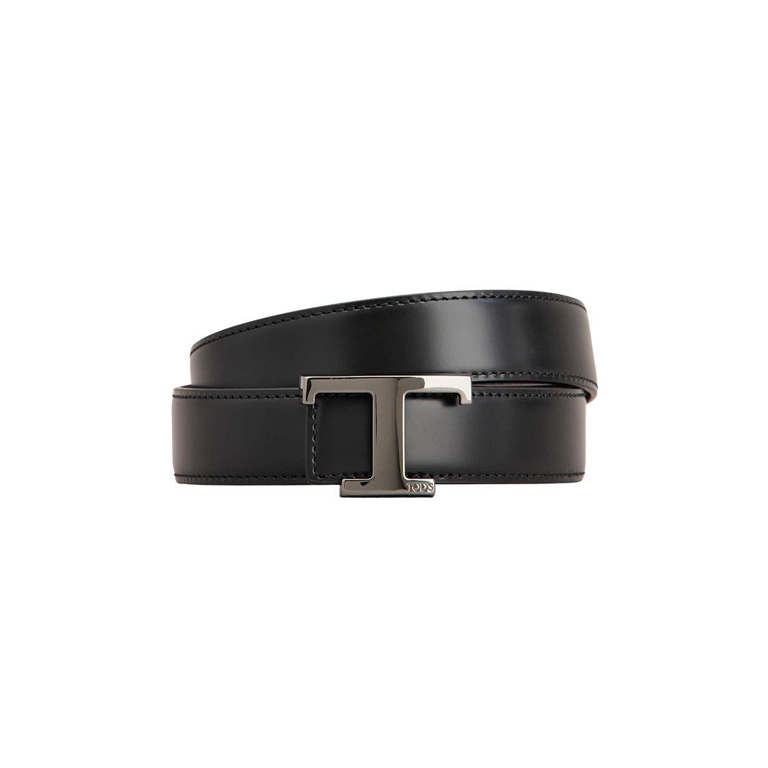 XCMCQR56100HDL576C Tod's T Timeless Reversible Belt Black Burgundy