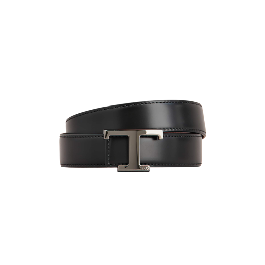 XCMCQR56100HDL576C Tod's T Timeless Reversible Belt Black Burgundy