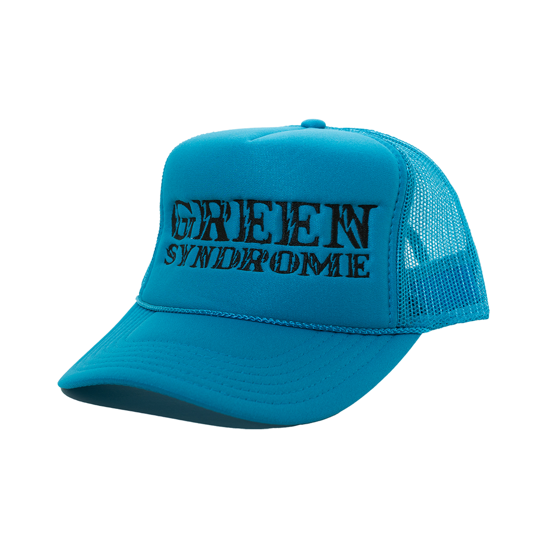 그린신드롬 LT 로고 트러커 캡 블루(Green Syndrome LT Logo Trucker Cap Blue)