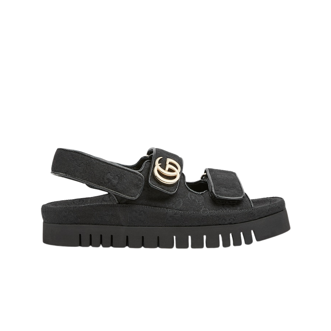 (W) 구찌 더블 G 샌들 블랙((W) Gucci Double G Sandal Black) - 1