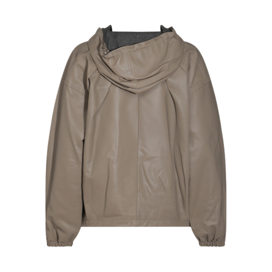 (W) 에드 레더 자켓 베이지((W) Add Leather Jacket Beige) - 2