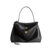 Balenciaga Rodeo Handbag Large Grained Calfskin Black