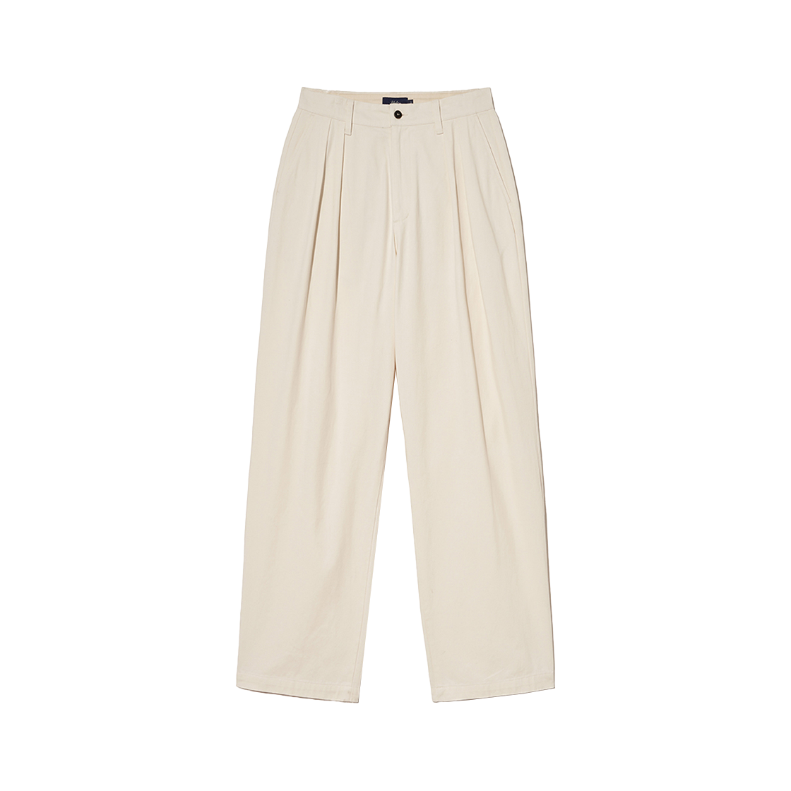 예일 프리미엄 빈티지 투 턱 와이드 치노팬츠_크림(Yale Premium Vintage Two Tuck Wide Chino Pants Cream)
