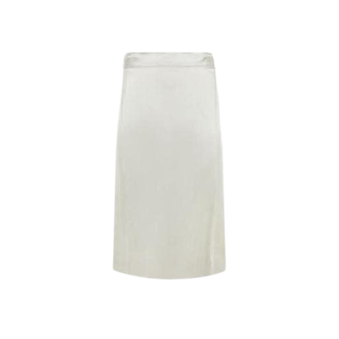730357V2LC03043 (W) Bottega Veneta Fluid Satin Midi Skirt Beige
