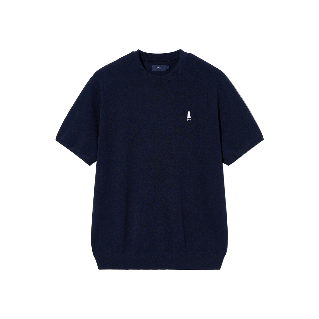 예일 컴포트 쿨 라운드 반팔니트_네이비(Yale Comfort Cool Round Short Sleeve Knit Navy) - 1