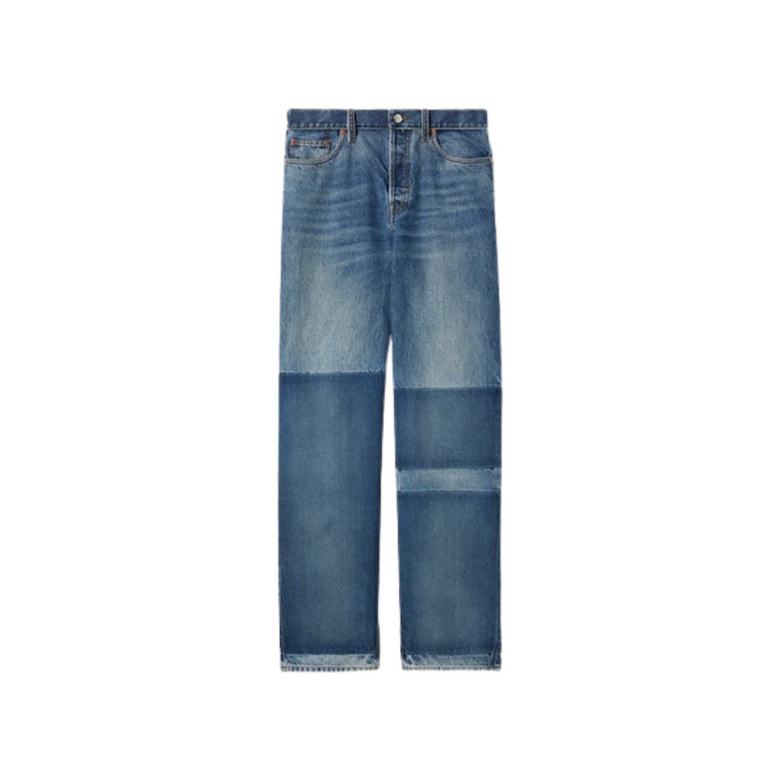 816478-XDC7X-4681 (W) Gucci Pantalon Denim Bicolore Jeans Celeste