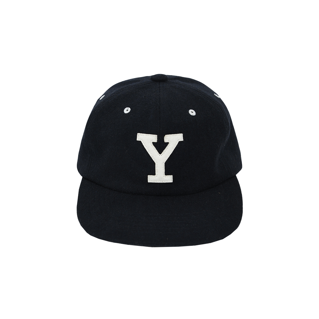YEF3CA302ANA Yale Wool Leather Strap Cap_Navy