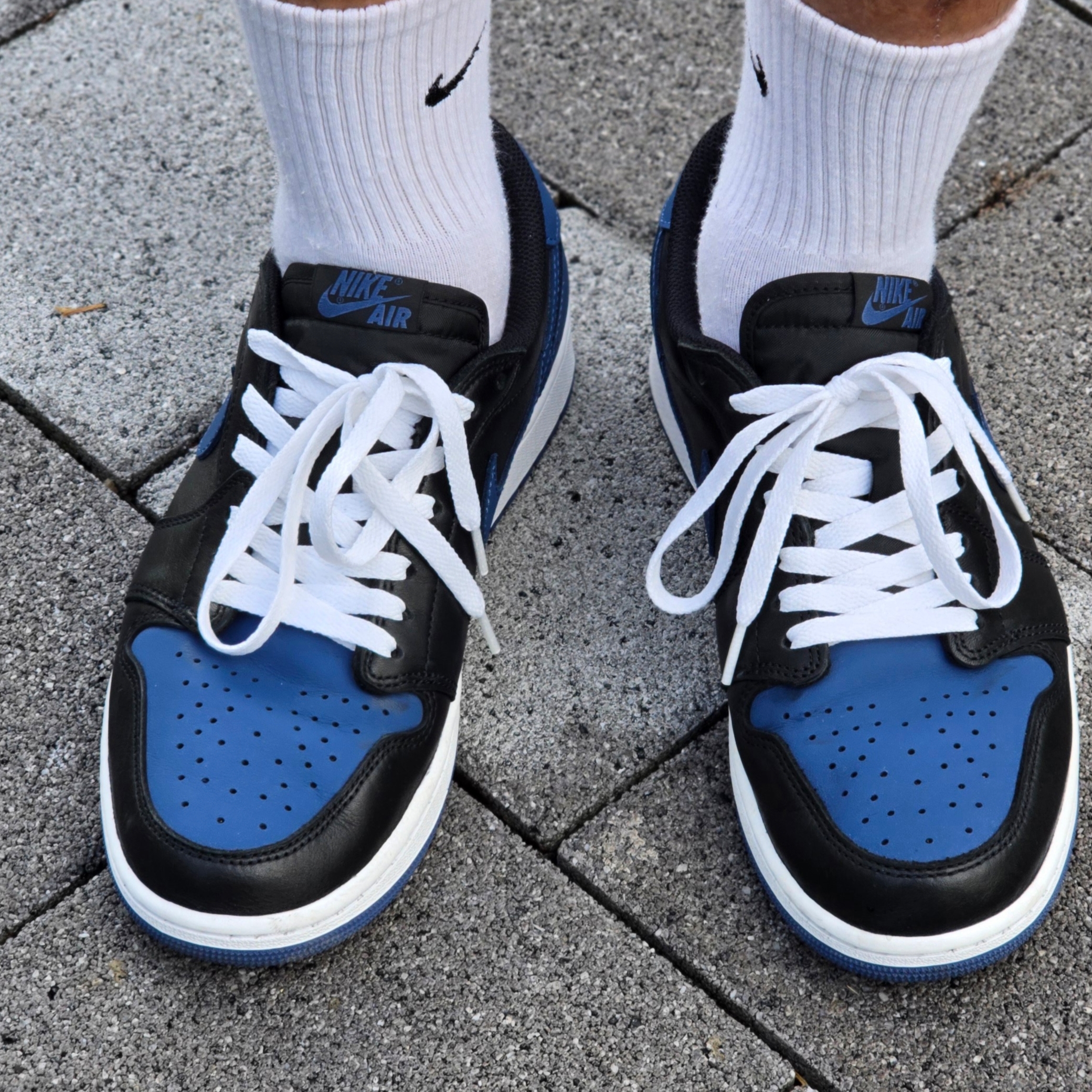 Jordan 1 Retro Low OG Mystic Navy, (W) Jordan 1 Retro Low OG Mystic Navy 착용 스타일 - 2