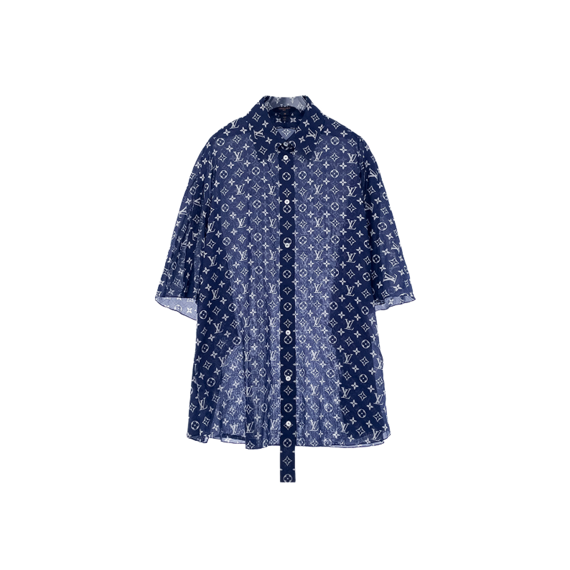 ITKQVNBG5V4O Louis Vuitton Oversized Blouse 38 Indigo
