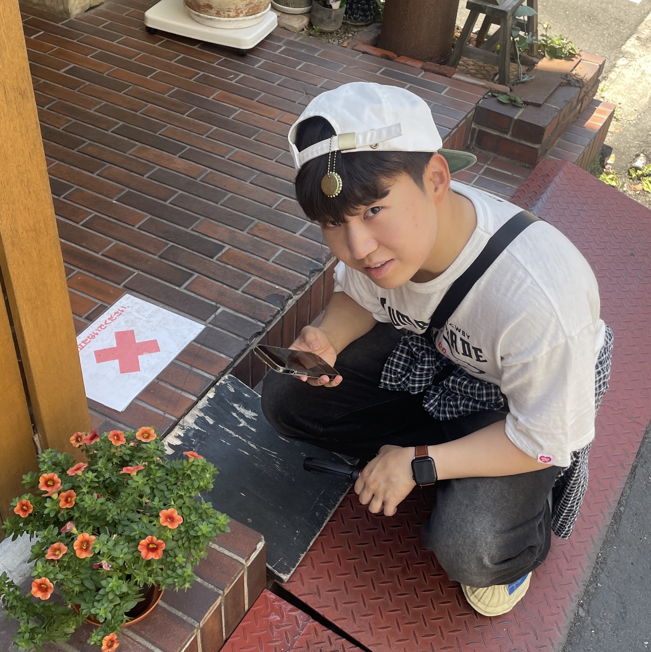 My Name is Peter Applique Cap White Green, Human Made Animal Graphic T-Shirt Polar Bear White - Harajuku Store Exclusive 착용 스타일 - 4