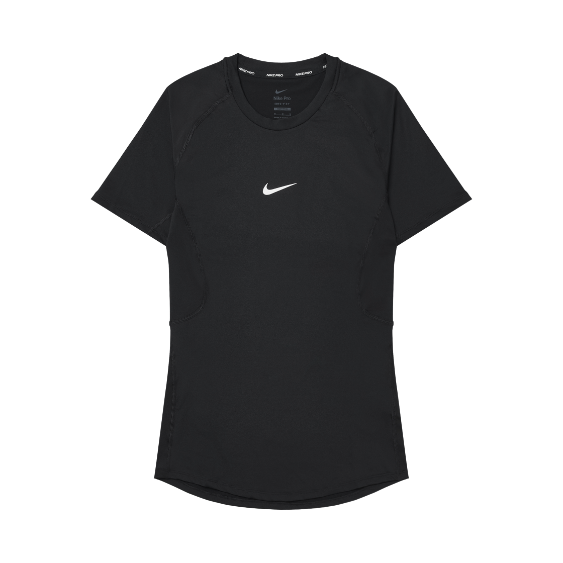 나이키 프로 드라이핏 숏슬리브 피트니스 탑 블랙 - 아시아(Nike Pro Dri-Fit Short Sleeve Fitness Top Black - Asia)