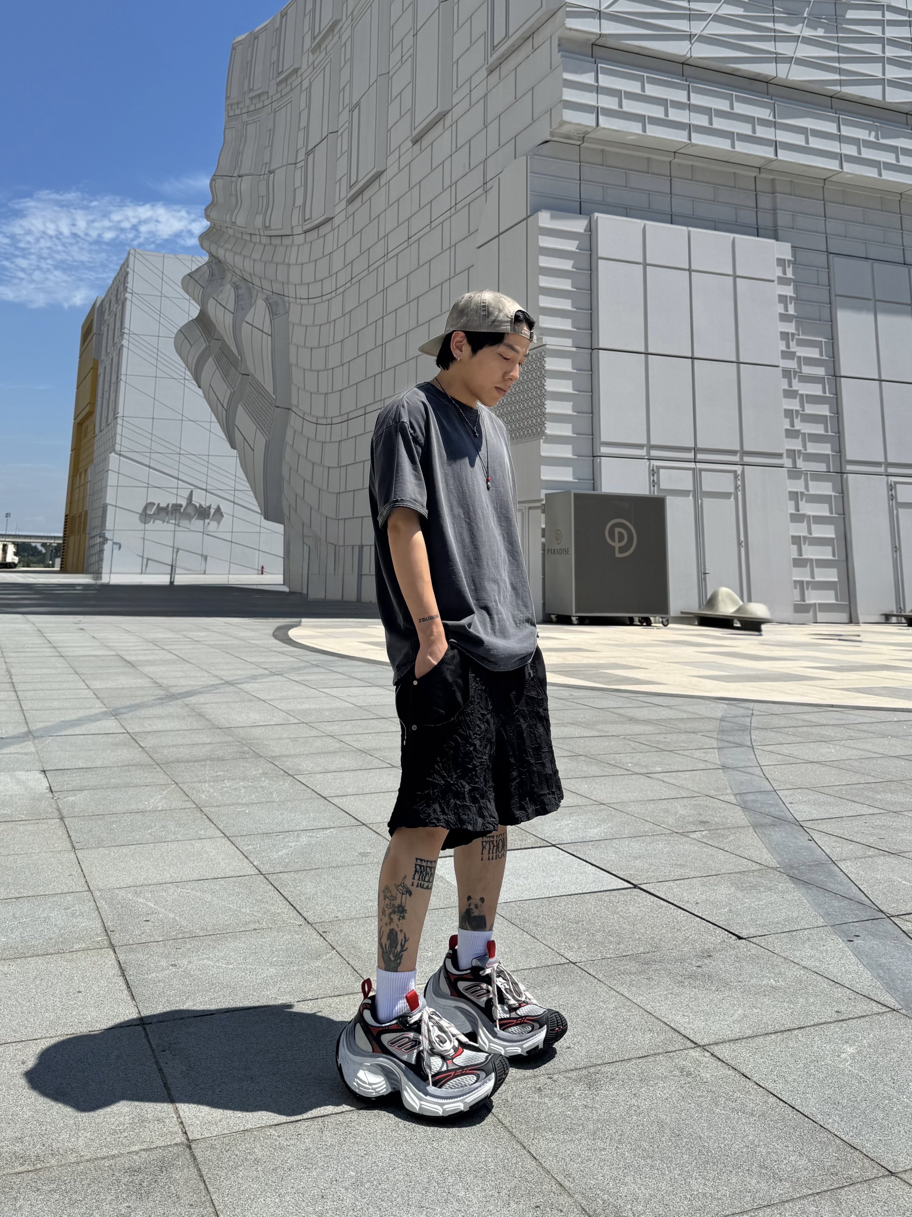 [KREAM Exclusive] Aoiro 6-Panel Bone A/N Cap Mud 착용 스타일 - 6
