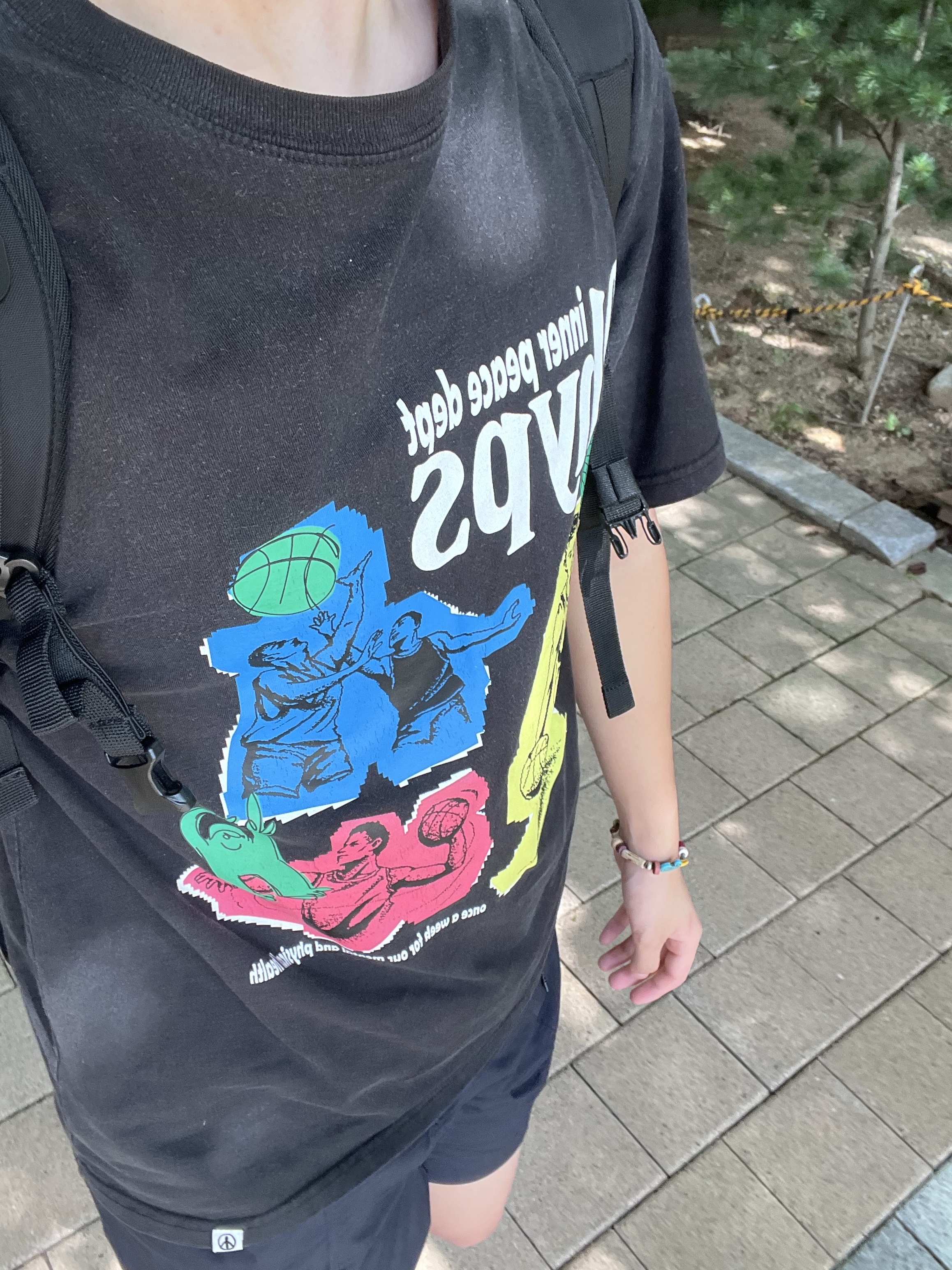 Maison Margiela Calfskin Replica Sneakers, TOWTOW.ARCHIVE Paisley Symbol Bracelet Turquoise 착용 스타일 - 2