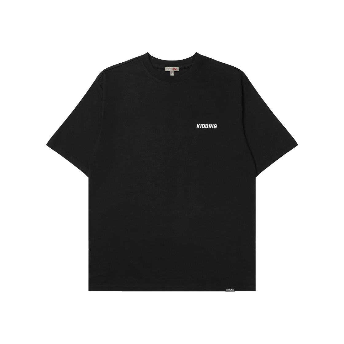 스파오 x 우왁굳 이세계 아이돌 숏슬리브 티셔츠 블랙(Spao x Woowakgood Isegye Idol Short Sleeve T-Shirt Black)