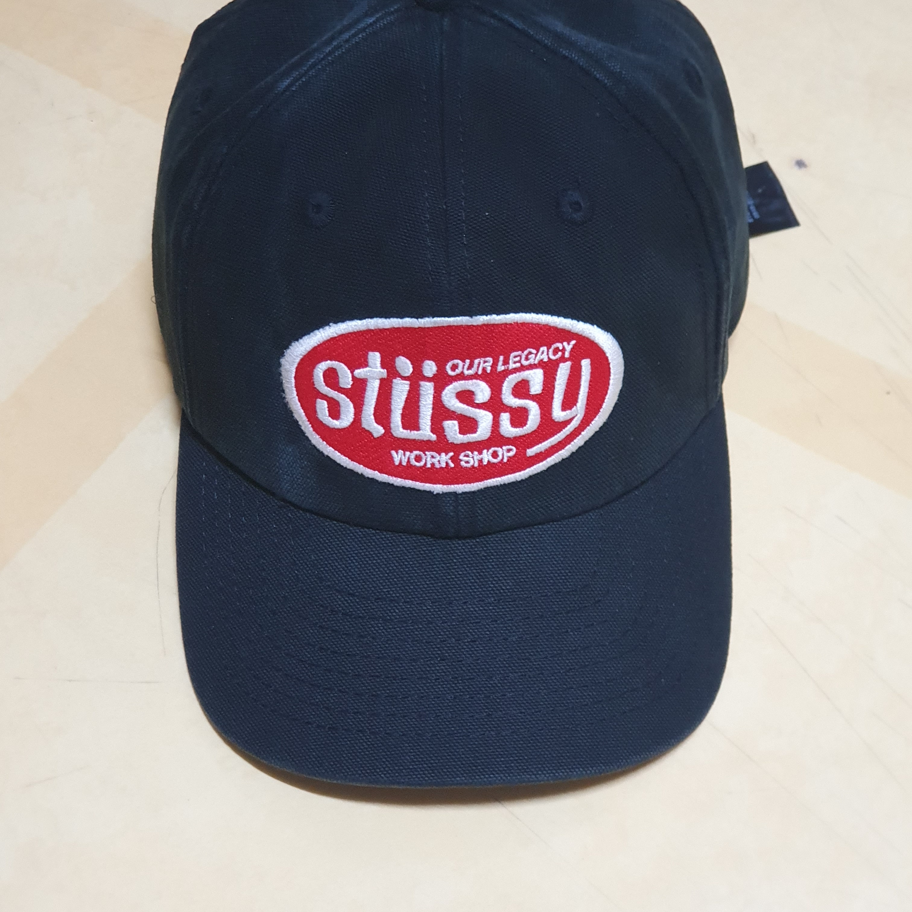Stussy x Our Legacy Work Shop Mid-depth Cap Black 착용 스타일