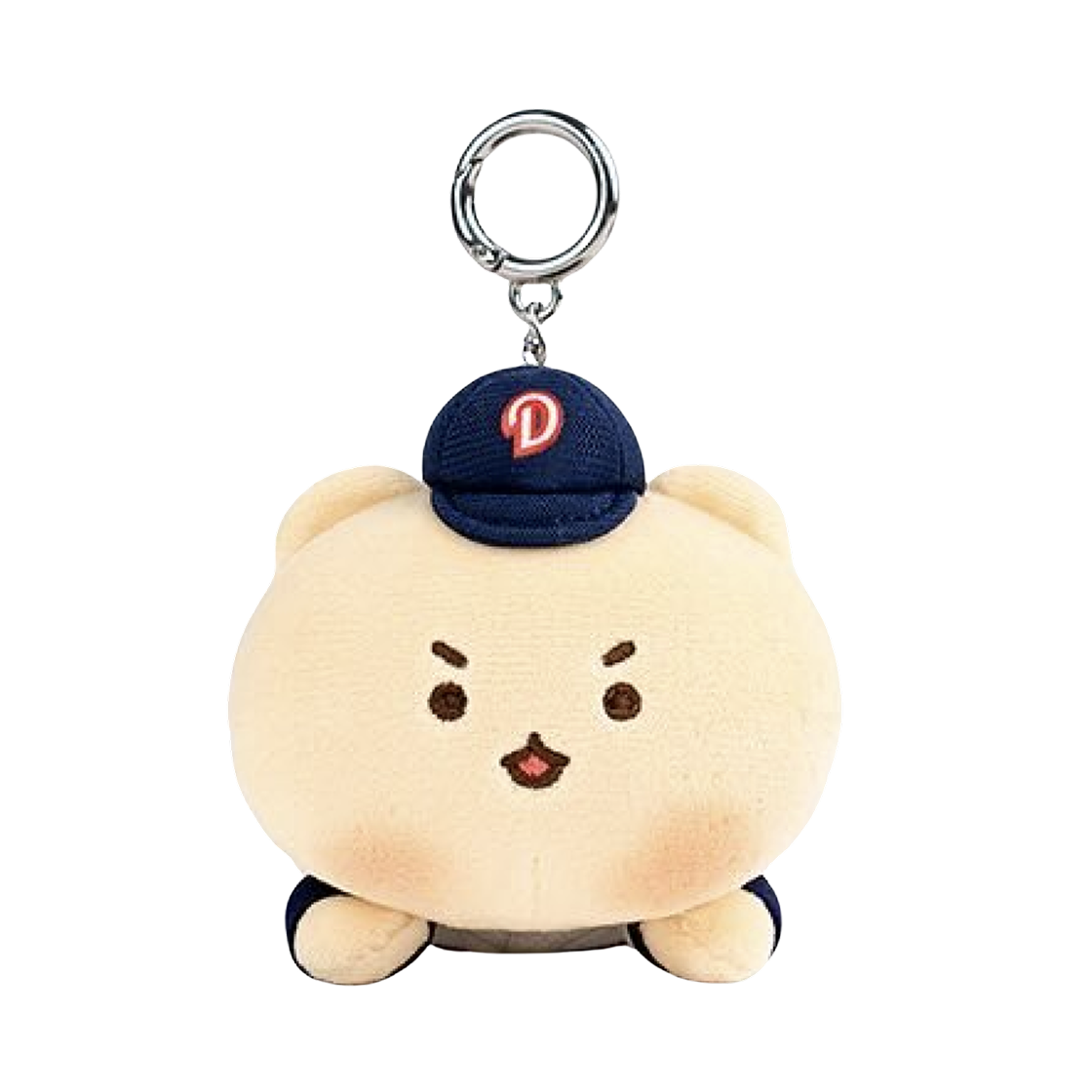 두산 베어스 x 망그러진곰 허슬두 10cm 플러시 키링(Doosan Bears x Manggom Hustle Doo 10cm Plush Keyring Ivory)