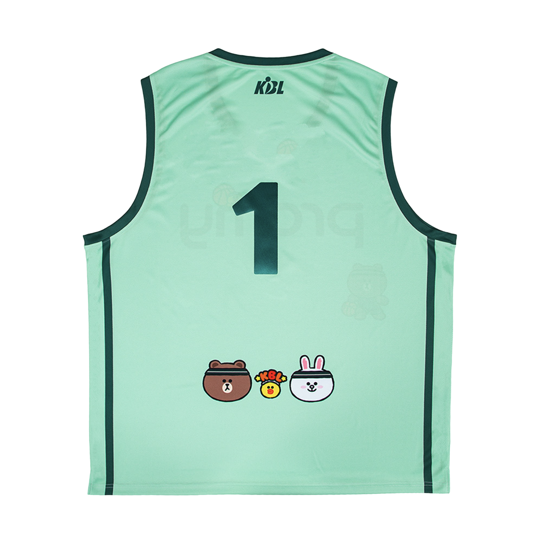 KBL x 라인 프렌즈 DB 유니폼 라이트 그린 (논 마킹 버전)(KBL x Line Friends DB Uniform Light Green (Non Marking Ver.)) - 2