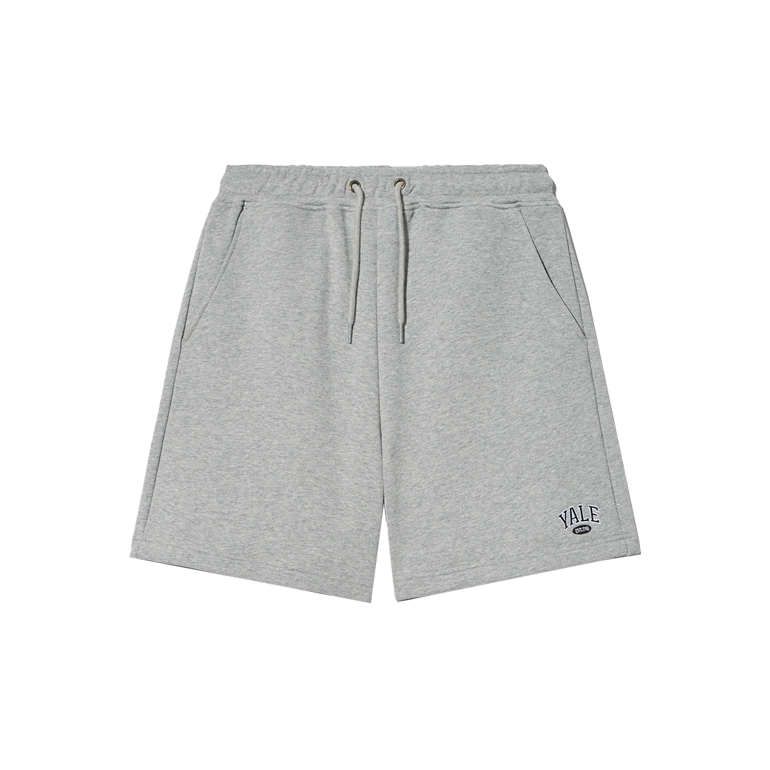 YEM1SO308AMG Yale Small 2 Tone Arch Sweat Shorts Melange Gray