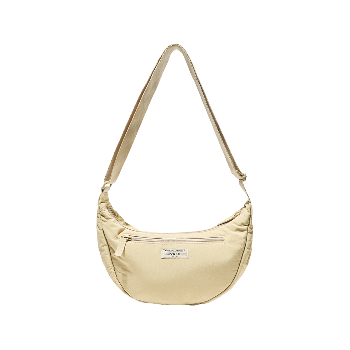 예일 라운드 숄더 스몰 백_베이지(Yale Round Shoulder Small Bag_Beige)