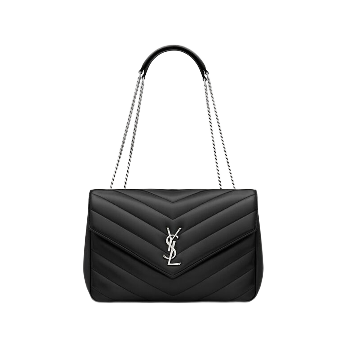 803541-AAE4Y-1000 Saint Laurent Loulou Large in Matelasse Lambskin Noir