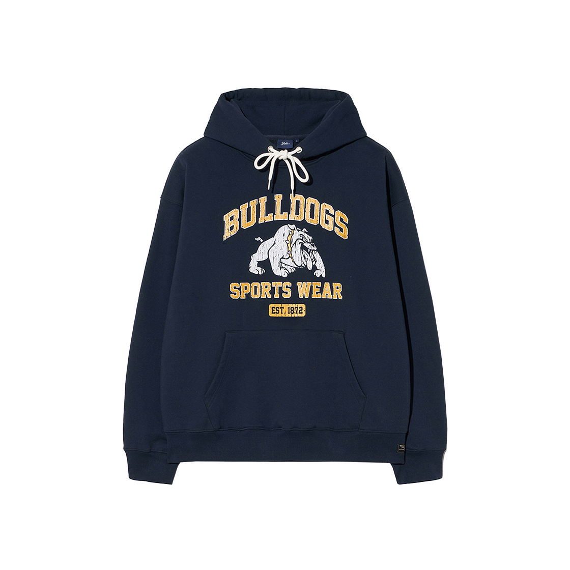 YEF1HD313ANA Yale Vintage Crack Bulldogs Sports Hoodie Navy