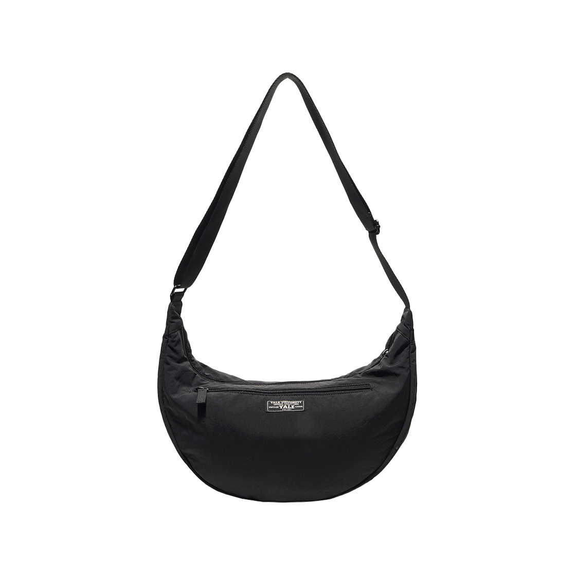 예일 라운드 숄더 미디엄 백_블랙(Yale Round Shoulder Medium Bag_Black)