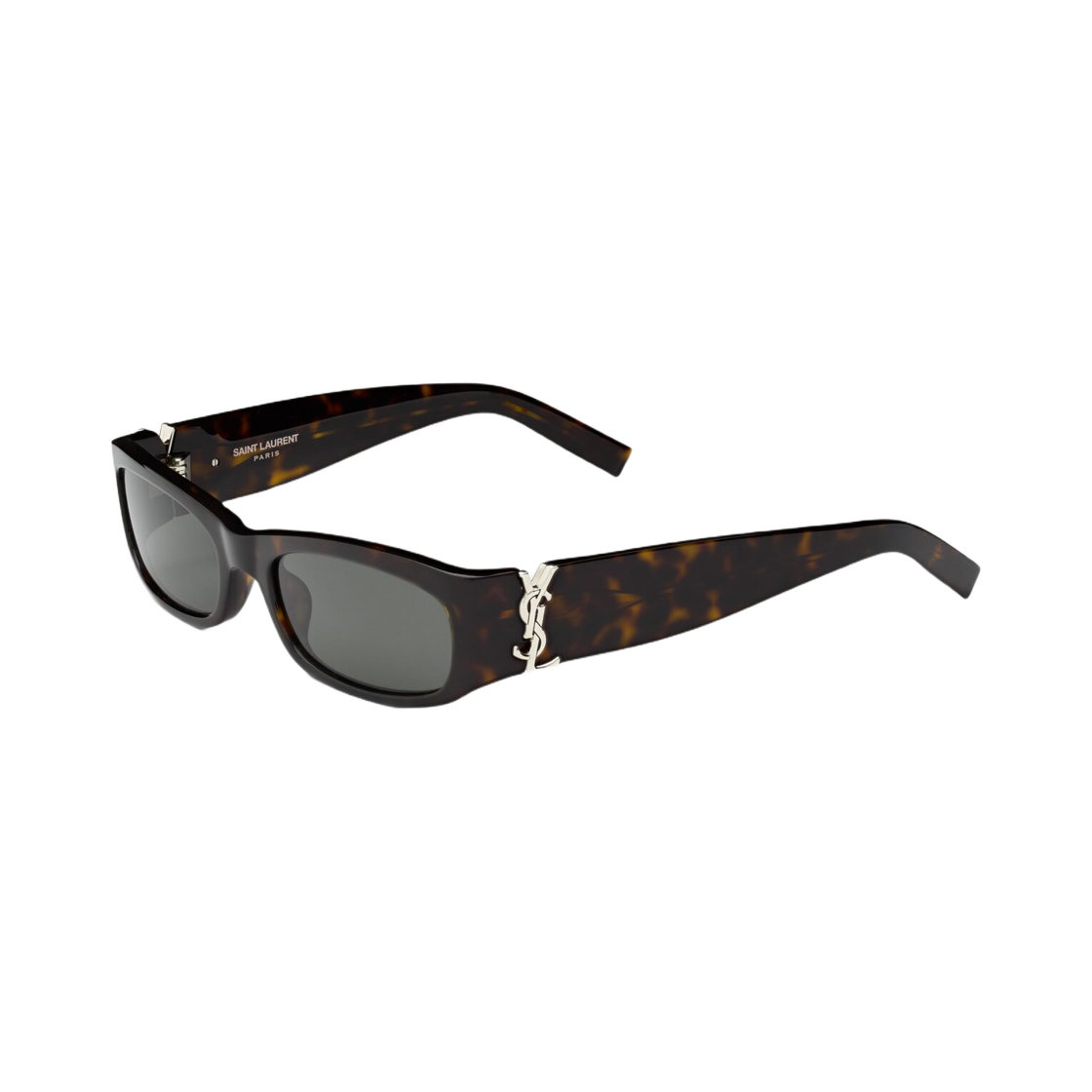 (W) 생로랑 SL 557 쉐이드 선글라스 다크 하바나 그레이((W) Saint Laurent SL 557 Shade Sunglasses Dark Havana Grey) - 2