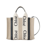 Chloe Woody Small Strap Tote Bag Navy