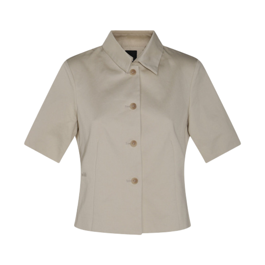 (W) 에드 코튼 티셔츠 베이지((W) Add Cotton T-Shirt Beige)