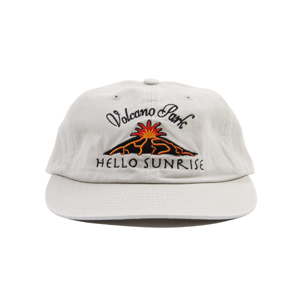 헬로선라이즈 볼케이노 로고 릴랙스드 핏 6패널 캡 웜 그레이(Hello Sunrise Volcano Logo Relaxed Fit 6P Cap Warm Gray)