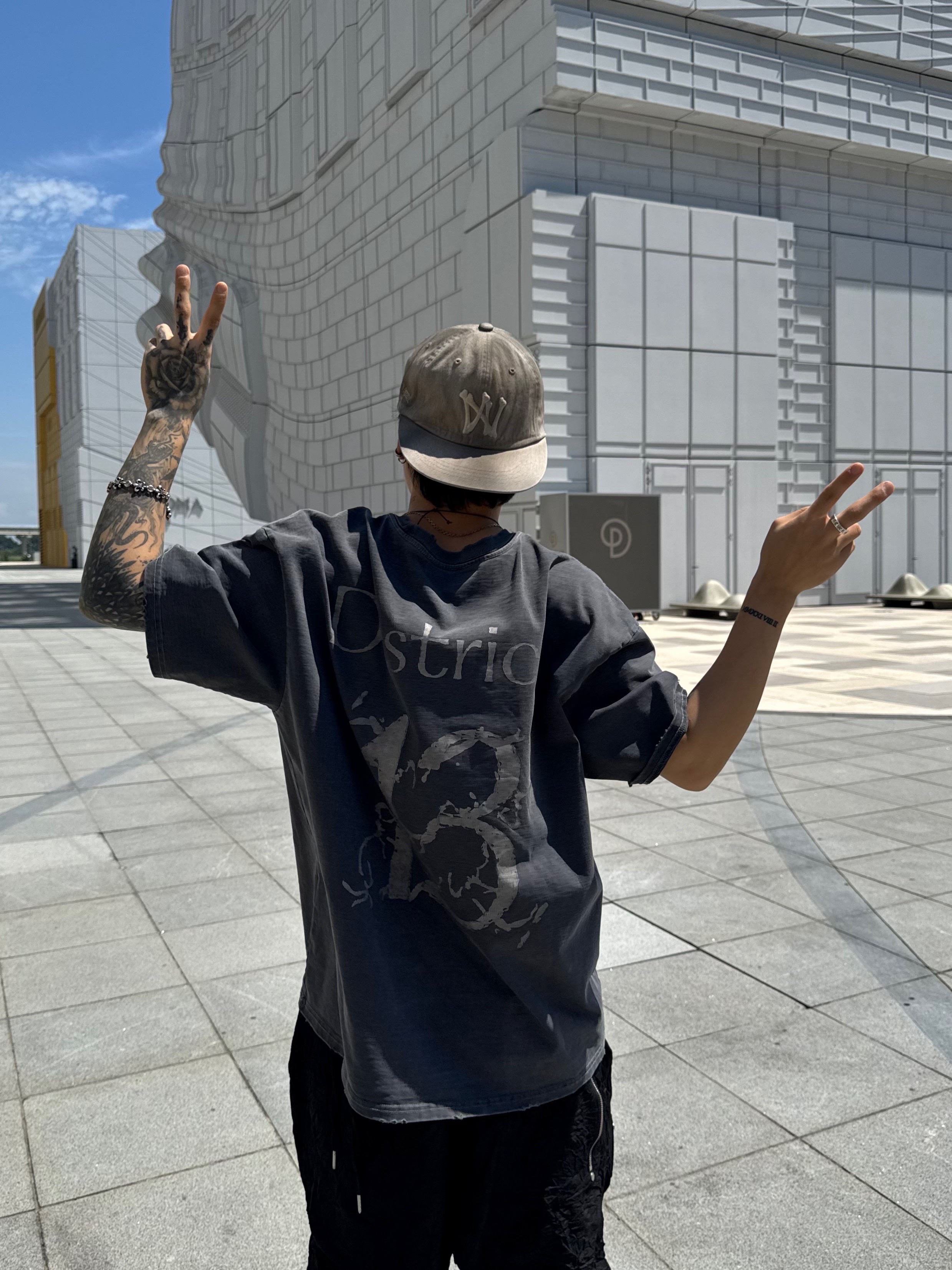 [KREAM Exclusive] Aoiro 6-Panel Bone A/N Cap Mud 착용 스타일 - 1