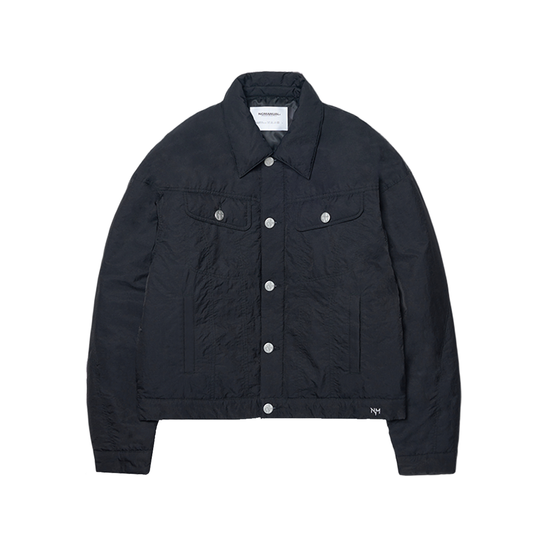 노매뉴얼 패디드 나일론 트러커 자켓 블랙