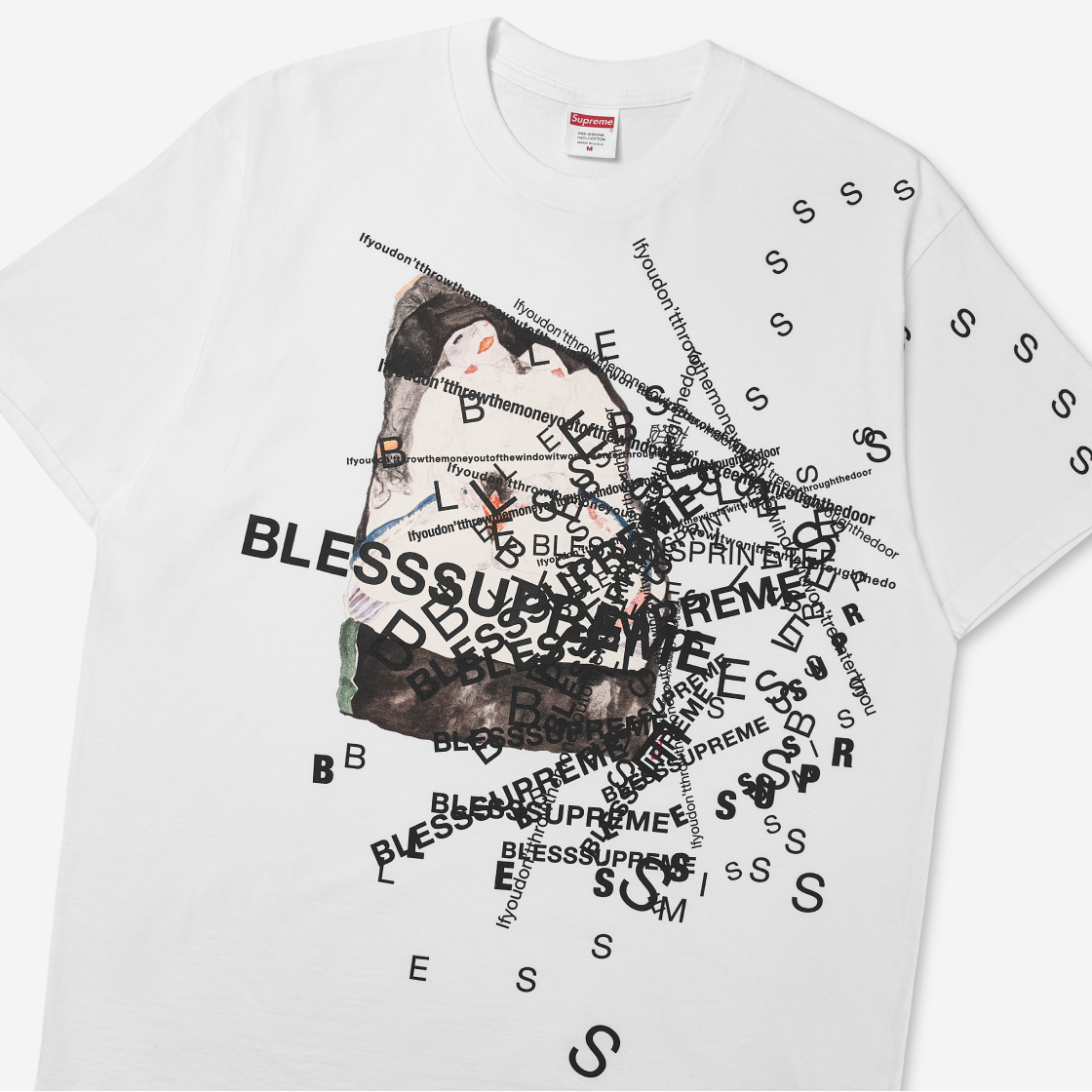 슈프림 x 블레스 옵저브드 인 어 드림 티셔츠 화이트 - 23FW(Supreme x Bless Observed in a Dream T-Shirt White - 23FW) - 3