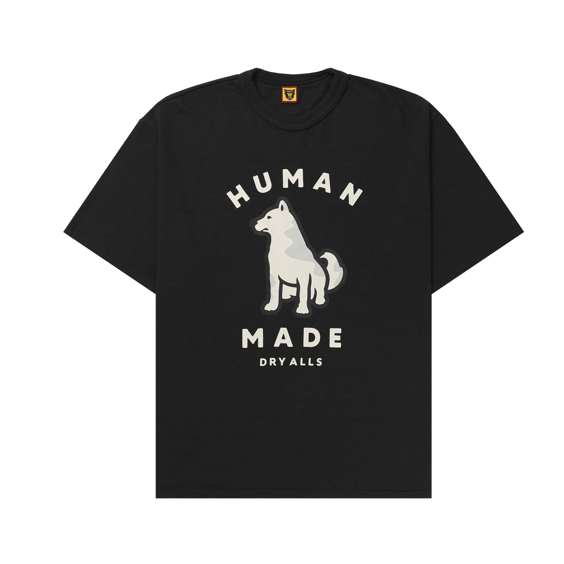 휴먼 메이드 웍스아웃 20주년 진돗개 그래픽 티셔츠 블랙(Human Made Worksout 20th Anniversary Jindo Dog Graphic T-Shirt Black)