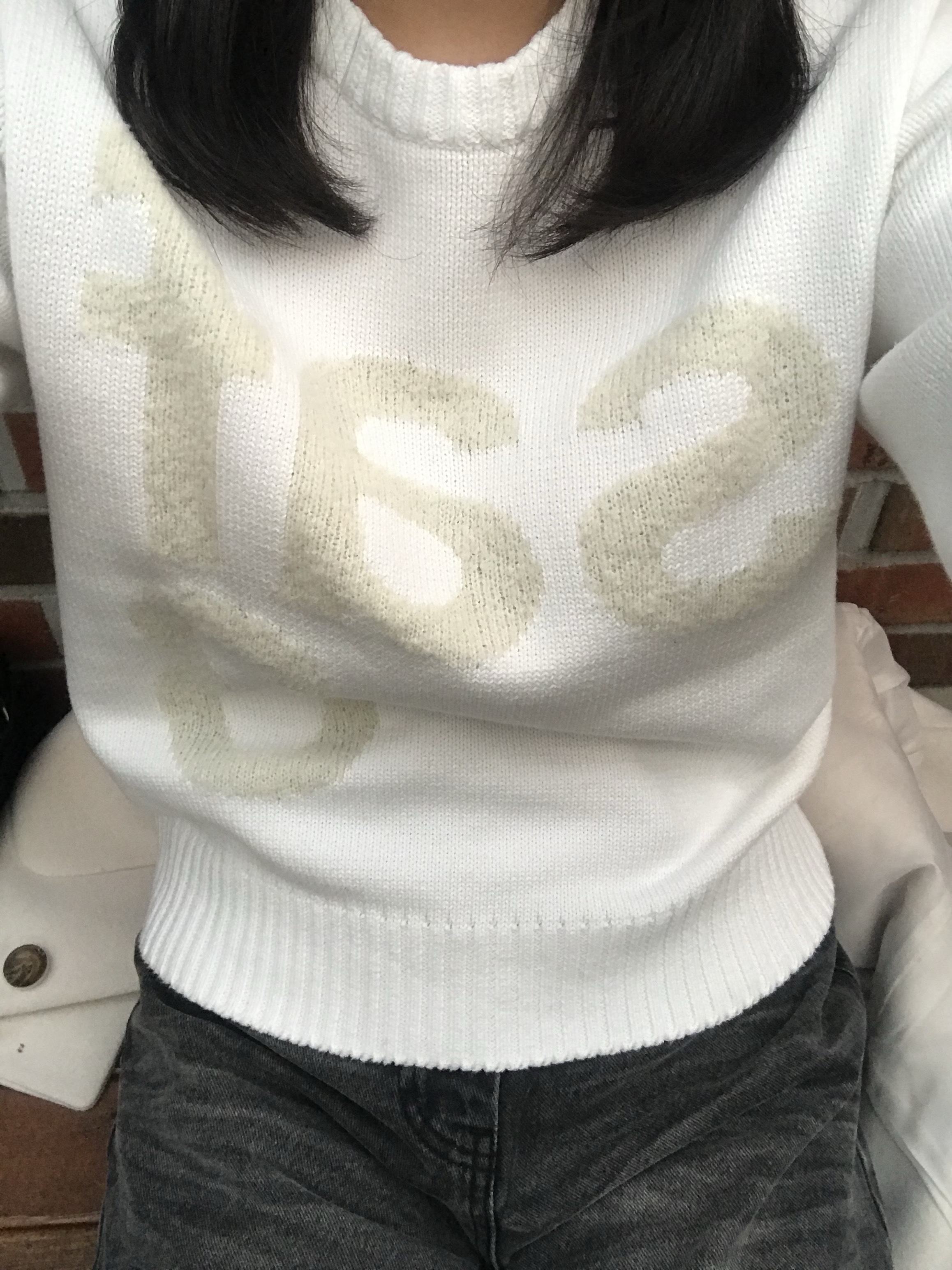 [KREAM 단독] Safarispot Women Basic Safari Knit White 착용 스타일 - 1