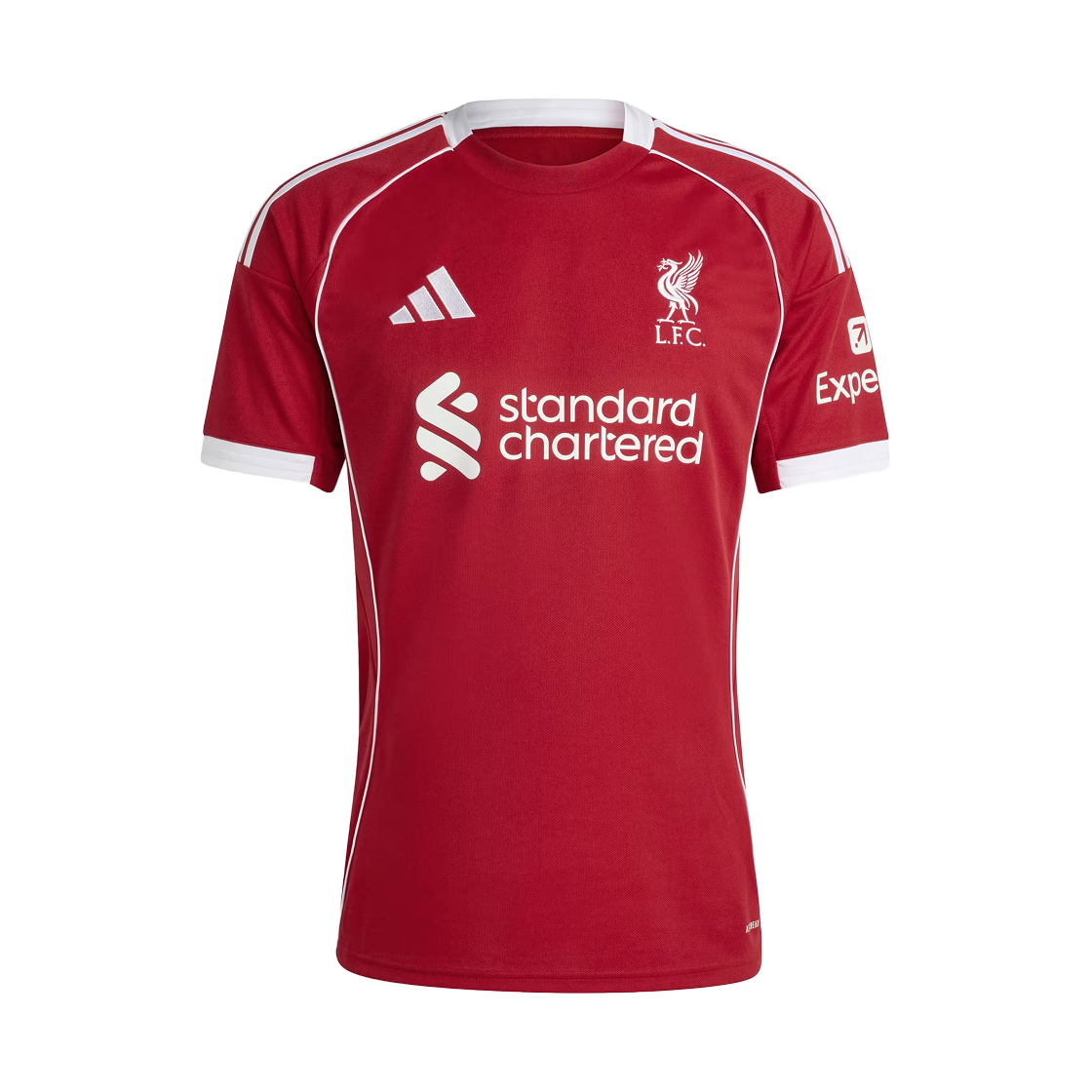 아디다스 리버풀 FC 2025/26 홈 저지 스트로베리 레드 - KR 사이즈 (논 마킹 버전)(Adidas Liverpool FC 2025/26 Home Jersey Strawberry Red - KR Sizing (Non Marking Ver.))