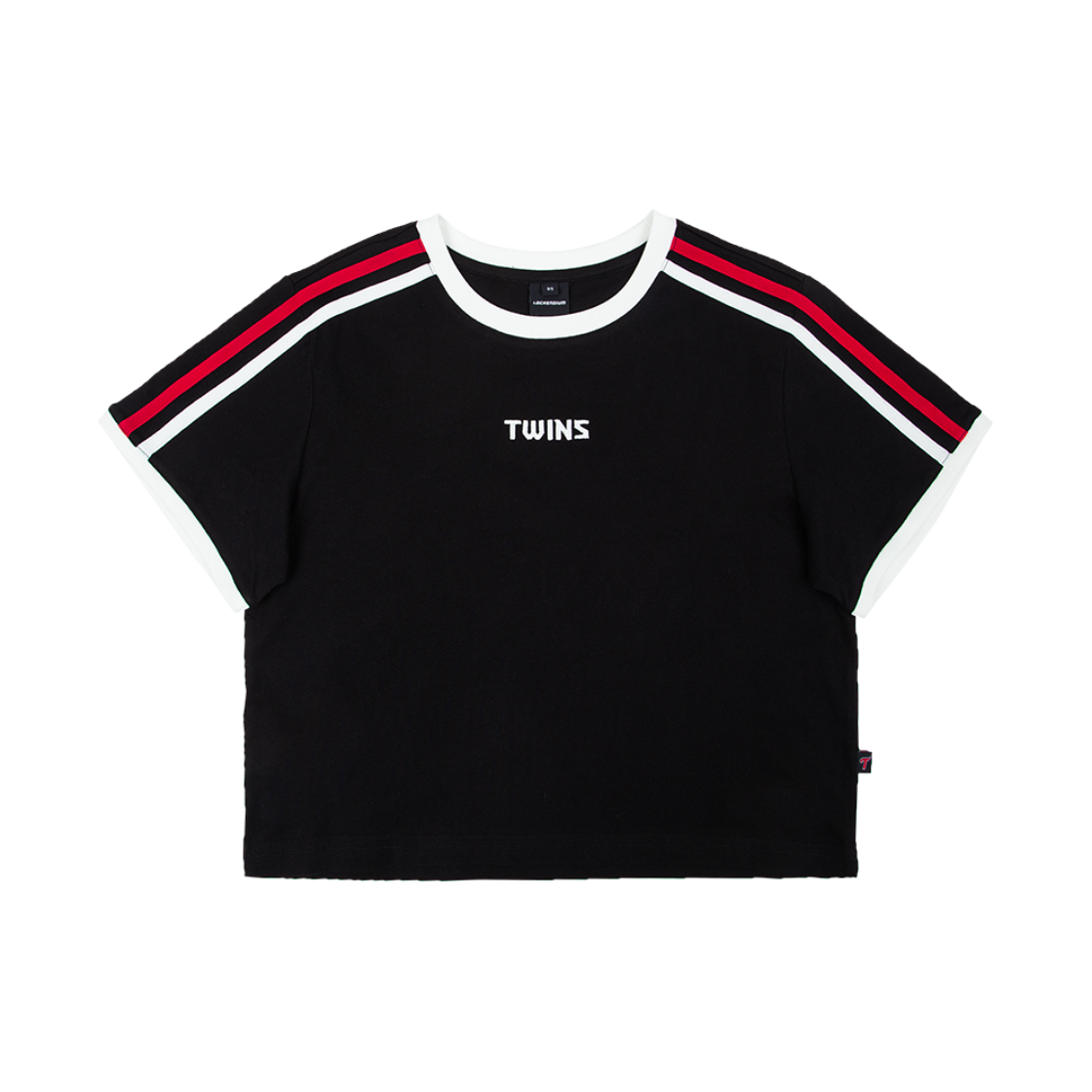 엘지 트윈스 컬렉션 TWINS 크롭 반팔티셔츠(LG TWINS Collection TWINS Crop Short Sleeve T-Shirt)