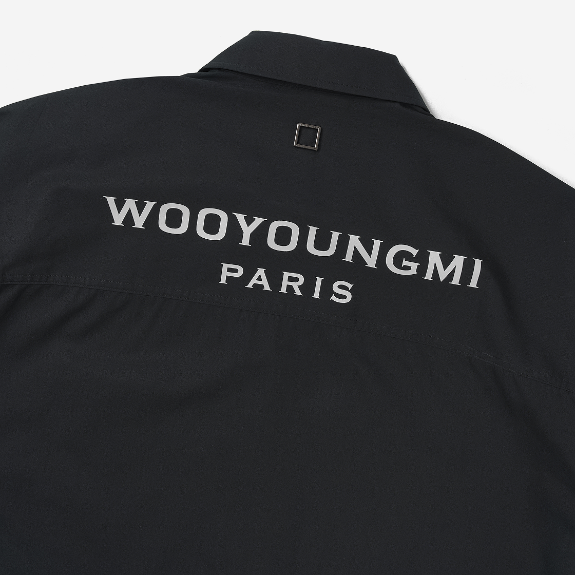 우영미 백로고 숏슬리브 셔츠 블랙 - 24SS(Wooyoungmi Back Logo Short Sleeve Shirt Black - 24SS) - 5