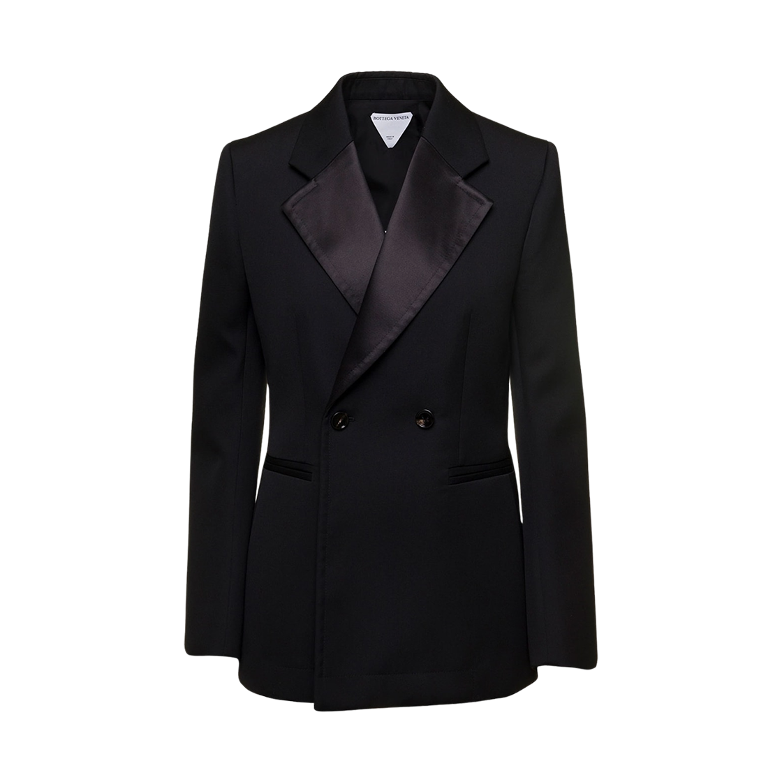 716069VKIV01000 (W) Bottega Veneta Tuxedo Blazer Black