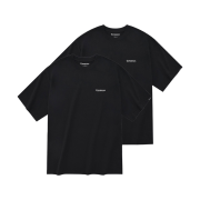Covernat Cool Cotton 2Pack T-Shirts Black+Black